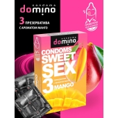 Презервативы для орального секса DOMINO Sweet Sex с ароматом манго - 3 шт. - Domino - купить с доставкой во Владикавказе