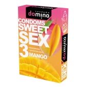 Презервативы для орального секса DOMINO Sweet Sex с ароматом манго - 3 шт. - Domino - купить с доставкой во Владикавказе