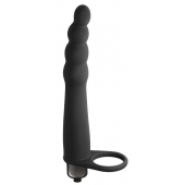 Черная вибронасадка для двойного проникновения Bramble - 16,5 см. - Lola Games - купить с доставкой во Владикавказе