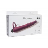 Бордовая вибронасадка для двойного проникновения Bramble - 16,5 см. - Lola Games - купить с доставкой во Владикавказе