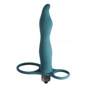 Зеленая вибронасадка для двойного проникновения Flirtini - 15,9 см. - Lola Games - купить с доставкой во Владикавказе