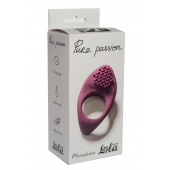 Бордовое эрекционное виброкольцо Pure Passion Moonshine - Lola Games - во Владикавказе купить с доставкой