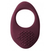 Бордовое эрекционное виброкольцо Pure Passion Moonshine - Lola Games - во Владикавказе купить с доставкой