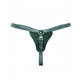 Изумрудные трусики с кольцом для страпона Ladys Arsenal - БДСМ Арсенал - купить с доставкой во Владикавказе