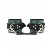 Изумрудные наручники Ladys Arsenal на карабинах - БДСМ Арсенал - купить с доставкой во Владикавказе