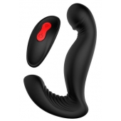 Черный вибромассажер простаты SWIRLING P-PLEASER - Dream Toys - во Владикавказе купить с доставкой