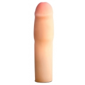 Телесная насадка-удлинитель на пенис PERFORMANCE 1.5INCH COCK XTENDER - 16 см. - Blush Novelties - во Владикавказе купить с доставкой
