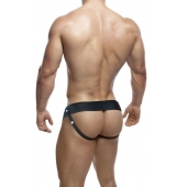 Черный мужской страпон DR. SKIN 6INCH HOLLOW STRAP ON - 16 см. - Blush Novelties - купить с доставкой во Владикавказе