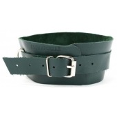 Изумрудный ошейник Ladys Arsenal на регулируемом ремешке - БДСМ Арсенал - купить с доставкой во Владикавказе