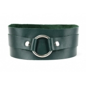 Изумрудный ошейник Ladys Arsenal на регулируемом ремешке - БДСМ Арсенал - купить с доставкой во Владикавказе