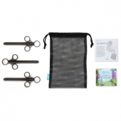 Набор из 3 черных шприцев для лубриканта - b-Vibe - купить с доставкой во Владикавказе