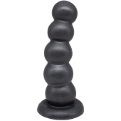 Черная насадка-плаг на харнесс PLATINUM 9 - 24 см. - LOVETOY (А-Полимер) - купить с доставкой во Владикавказе