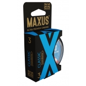 Классические презервативы в пластиковом кейсе MAXUS Classic - 3 шт. - Maxus - купить с доставкой во Владикавказе