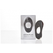 Черное эрекционное виброкольцо с двумя виброэлементами ATOM PLUS - Hot Octopuss - во Владикавказе купить с доставкой