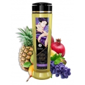 Массажное масло Libido Exotic Fruits с ароматом экзотических фруктов - 240 мл. - Shunga - купить с доставкой во Владикавказе