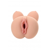 Телесный вибромастурбатор-вагина Clara OnaHole с имитацией груди - KOKOS - во Владикавказе купить с доставкой