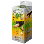 Пояс-трусики с 2 насадками Exotic-Alice - 18 см. - LOVETOY (А-Полимер) - купить с доставкой во Владикавказе