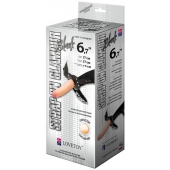 Пояс-трусики с насадкой Glamour - 17 см. - LOVETOY (А-Полимер) - купить с доставкой во Владикавказе