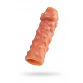 Телесная, покрытая пузырьками насадка на член - 16,5 см. - KOKOS - во Владикавказе купить с доставкой