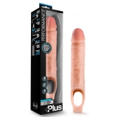 Телесный реалистичный фаллоудлинитель 10 Inch Silicone Cock Sheath Penis Extender - 25,4 см. - Blush Novelties - во Владикавказе купить с доставкой