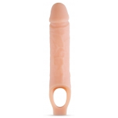 Телесный реалистичный фаллоудлинитель 10 Inch Silicone Cock Sheath Penis Extender - 25,4 см. - Blush Novelties - во Владикавказе купить с доставкой
