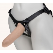 Пустотелый поясной фаллопротез MINI - 17,5 см. - LOVETOY (А-Полимер) - купить с доставкой во Владикавказе