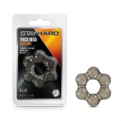 Дымчатое эрекционное кольцо Stay Hard Thick Bead Cock Ring - Blush Novelties - во Владикавказе купить с доставкой