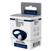 Гладкое синее эрекционное виброкольцо STIMU RING - Dream Toys - во Владикавказе купить с доставкой