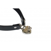 Черный ошейник Utopia с замком и ключиком - Lola Games - купить с доставкой во Владикавказе