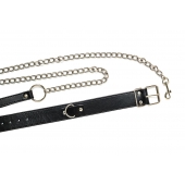 Черный ошейник с поводком Wild - Lola Games - купить с доставкой во Владикавказе