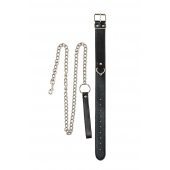 Черный ошейник с поводком Wild - Lola Games - купить с доставкой во Владикавказе