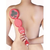 Шлёпалка  Трефы  с анальным плагом - LOVETOY (А-Полимер) - купить с доставкой во Владикавказе