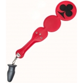 Шлёпалка  Трефы  с анальным плагом - LOVETOY (А-Полимер) - купить с доставкой во Владикавказе