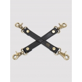 Черный фиксатор для манжет Bound to You Faux Leather Hogtie - Fifty Shades of Grey - купить с доставкой во Владикавказе