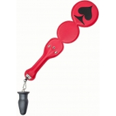 Шлёпалка  Пики  с анальным плагом - LOVETOY (А-Полимер) - купить с доставкой во Владикавказе