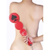 Шлёпалка  Пики  с анальным плагом - LOVETOY (А-Полимер) - купить с доставкой во Владикавказе