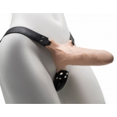 Пустотелый фаллопротез с бондажом - 18 см. - LOVETOY (А-Полимер) - купить с доставкой во Владикавказе