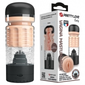 Вибромастурбатор-вагина Emily в черной колбе - Baile - во Владикавказе купить с доставкой