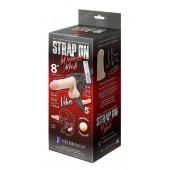 Вибрострапон Woman Midi с вагинальной пробкой - 22 см. - LOVETOY (А-Полимер) - купить с доставкой во Владикавказе