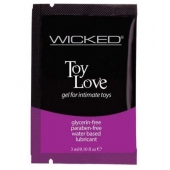 Лубрикант на водной основе для использования с игрушками WICKED Toy Love - 3 мл. - Wicked - купить с доставкой во Владикавказе