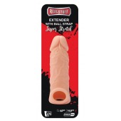 Телесная насадка EXTENDER WITH BALL STRAP 5.5 - 14 см. - Dream Toys - во Владикавказе купить с доставкой