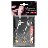 Оригинальные зажимы на соски с желтыми шариками - Notabu - купить с доставкой во Владикавказе