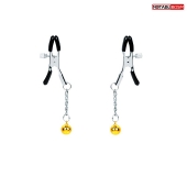 Оригинальные зажимы на соски с желтыми шариками - Notabu - купить с доставкой во Владикавказе