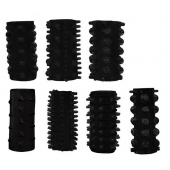Набор из 7 черных насадок PENIS SLEEVES SET - Dream Toys - во Владикавказе купить с доставкой