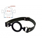 Черный кляп-рамка на регулируемых ремешках - Sitabella - купить с доставкой во Владикавказе