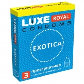 Текстурированные презервативы LUXE Royal Exotica - 3 шт. - Luxe - купить с доставкой во Владикавказе