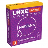 Презервативы с увеличенным количеством смазки LUXE Royal Nirvana - 3 шт. - Luxe - купить с доставкой во Владикавказе
