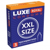 Презервативы увеличенного размера LUXE Royal XXL Size - 3 шт. - Luxe - купить с доставкой во Владикавказе