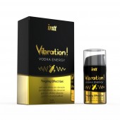 Жидкий интимный гель с эффектом вибрации Vibration! Vodka Energy - 15 мл. - INTT - купить с доставкой во Владикавказе