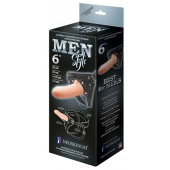 Телесный пустотелый харнесс MEN Style - 17,5 см. - LOVETOY (А-Полимер) - купить с доставкой во Владикавказе